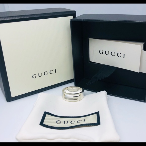 SOLD GUCCI G Ring Unisex with PACKAGING - Picture 13 of 13